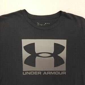 Under Armour Casual Crew Neck Short Sleeve Graphic T Shirt Mens Size M Black